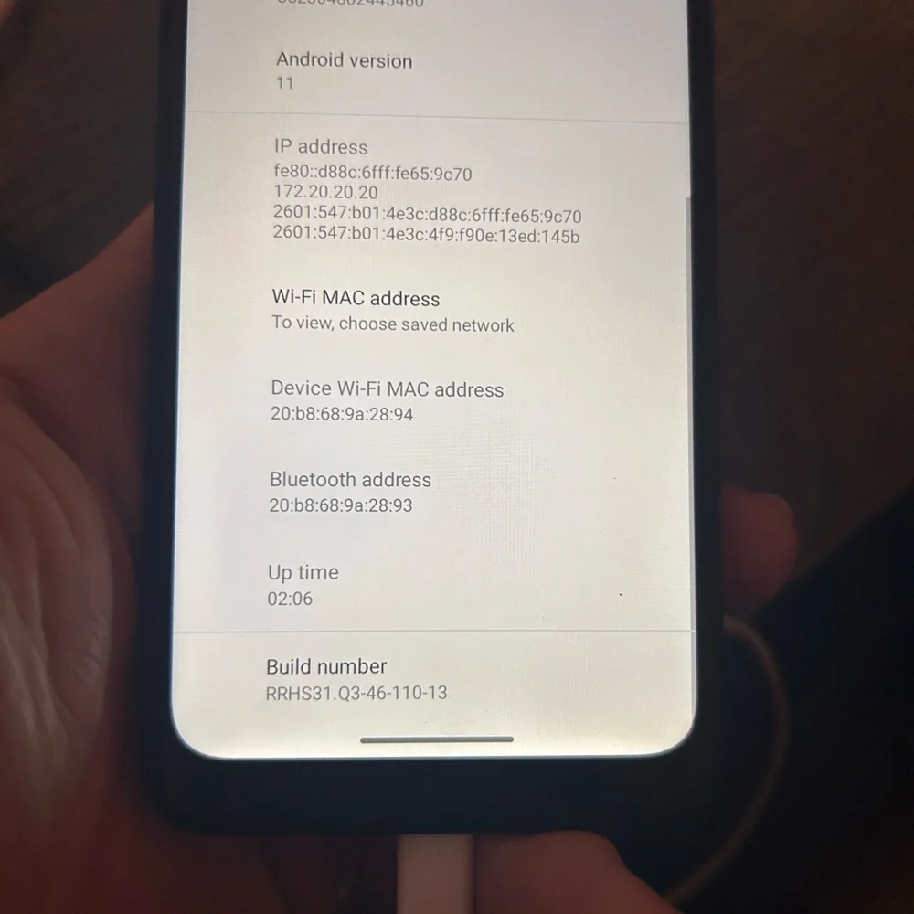 Motorola Smartphone with Black Front